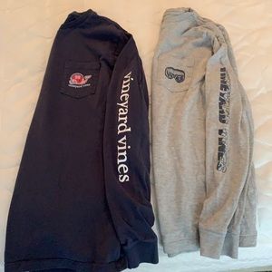 Two boys vineyard vines long sleeve t shirts great condition